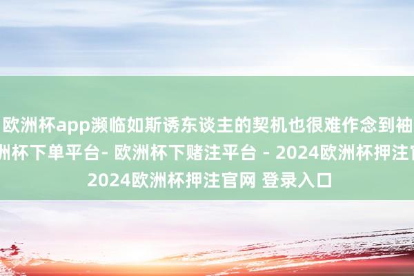 欧洲杯app濒临如斯诱东谈主的契机也很难作念到袖手旁不雅-欧洲杯下单平台- 欧洲杯下赌注平台 - 2024欧洲杯押注官网 登录入口