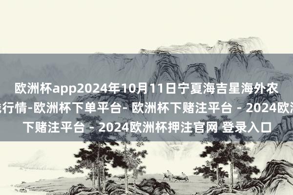 欧洲杯app2024年10月11日宁夏海吉星海外农居品物流有限公司价钱行情-欧洲杯下单平台- 欧洲杯下赌注平台 - 2024欧洲杯押注官网 登录入口